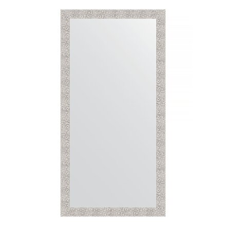 Зеркало в багетной раме Evoform мозаика хром 46 мм 51х101 см в Казани 