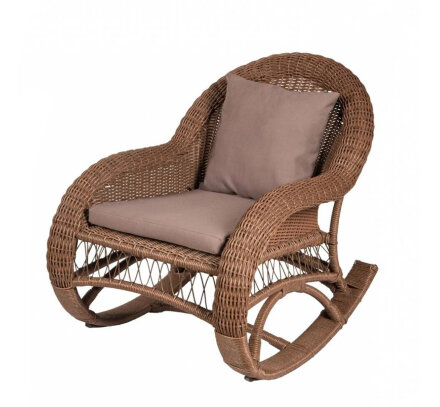 Кресло-качалка CHELSEA коричневое в Казани 