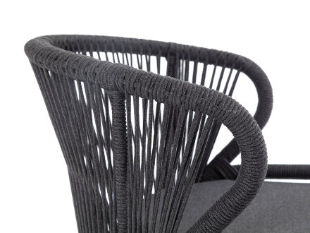 Плетеный стул из роупа Милан темно-серый в Казани 