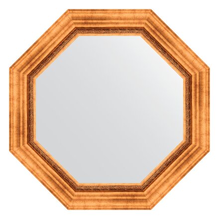 Зеркало в багетной раме Evoform римское золото 88 мм  66,6х66,6 см в Казани 