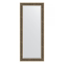 Зеркало напольное с фацетом в багетной раме Evoform вензель серебряный 101 мм 84x204 см