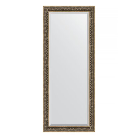 Зеркало напольное с фацетом в багетной раме Evoform вензель серебряный 101 мм 84x204 см в Казани 