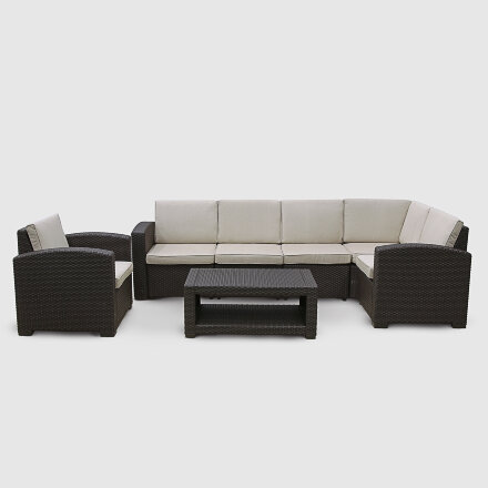 Комплект мебели LF угловой коричневый (SF1-CR4P-T-B/S-B-A15050) в Казани 
