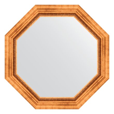 Зеркало в багетной раме Evoform римское золото 88 мм  76,6х76,6 см в Казани 