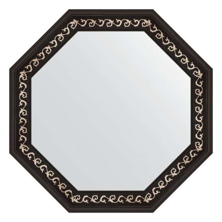 Зеркало в багетной раме Evoform черный ардеко 81 мм 75,0х75,0 см в Казани 