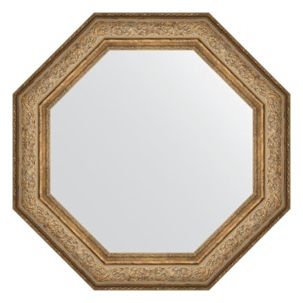 Зеркало в багетной раме Evoform виньетка античная бронза 109 мм 80,6х80,6 см в Казани 