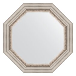 Зеркало в багетной раме Evoform римское серебро 88 мм 66,6х66,6 см