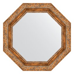 Зеркало в багетной раме Evoform виньетка античная бронза 85 мм 60x60 см