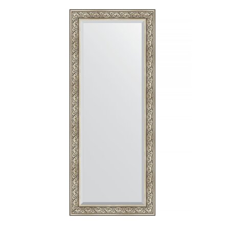 Зеркало напольное с фацетом в багетной раме Evoform барокко серебро 106 мм 85x205 см в Казани 