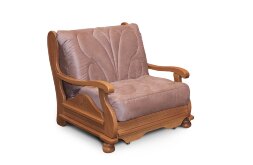 Кресло-кровать Милан с деревянными подлокотниками