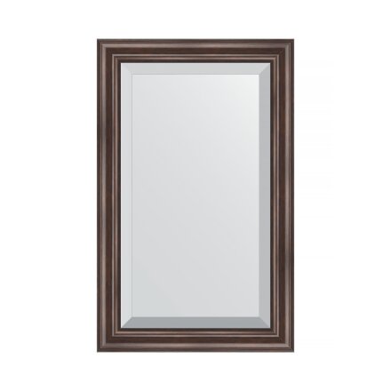 Зеркало с фацетом в багетной раме Evoform палисандр 62 мм 51х81 см в Казани 