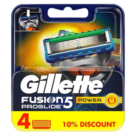 Кассеты для бритья Gillette Fusion ProGlide Power 4 шт в Казани 
