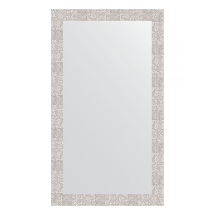 Зеркало в багетной раме Evoform соты алюминий 70 мм 66х116 см в Казани 