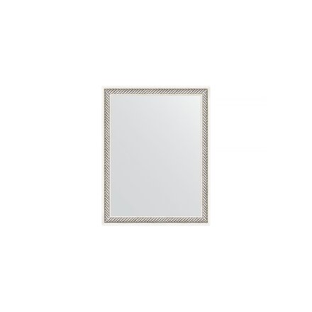 Зеркало в багетной раме Evoform витое серебро 28 мм 35х45 см в Казани 