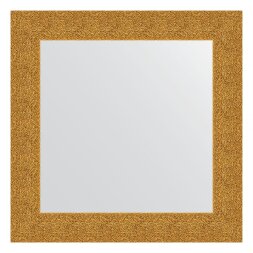 Зеркало в багетной раме Evoform чеканка золотая 90 мм 70х70 см