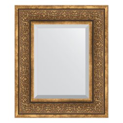 Зеркало с фацетом в багетной раме Evoform вензель бронзовый 101 мм 49х59 см