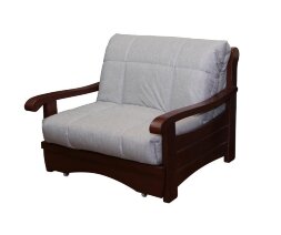 Кресло-кровать Рея с деревянными подлокотниками
