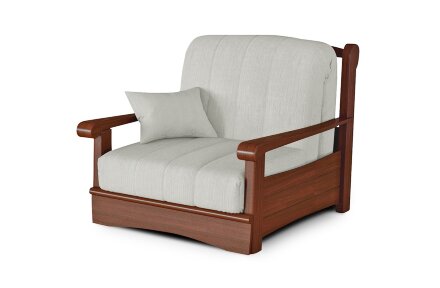 Кресло-кровать Рея с деревянными подлокотниками в Казани 