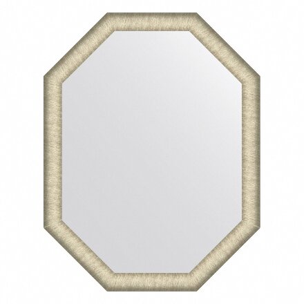 Зеркало в багетной раме Evoform брашированное серебро 59 мм 70х90 см в Казани 