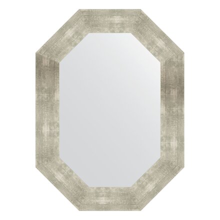 Зеркало в багетной раме Evoform алюминий 90 мм 56x76 см в Казани 