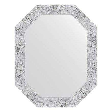 Зеркало в багетной раме Evoform чеканка белая 70 мм 57x72 см в Казани 