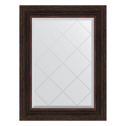 Зеркало с гравировкой в багетной раме Evoform темный прованс 99 мм 69x91 см