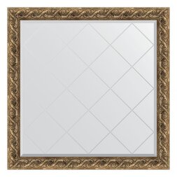 Зеркало с гравировкой в багетной раме Evoform фреска 84 мм 106x106 см