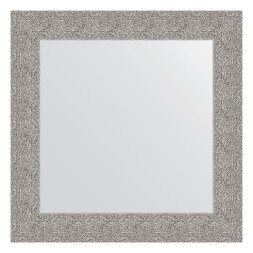 Зеркало в багетной раме Evoform чеканка серебряная 90 мм 70х70 см