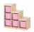 Ящик для хранения с контейнерами TROFAST 6Б розовый Икеа в Казани 