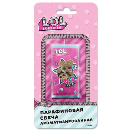 Аромасвеча ND Play Lol.бирюзовая с ярко-розовая в Казани 