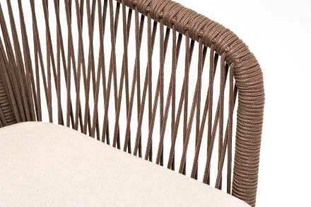 Плетеный стул из роупа Марсель бежево-коричневый в Казани 