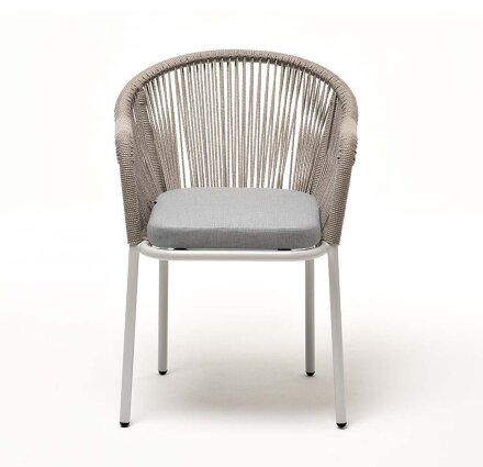 Плетеный стул Лион из роупа светло-серый в Казани 