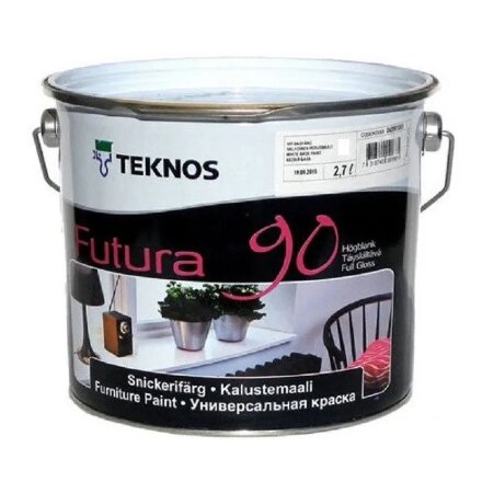 Краска Teknos Futura-90 рм3 3/2.7л в Казани 