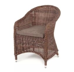 Плетеное кресло Равенна коричневое
