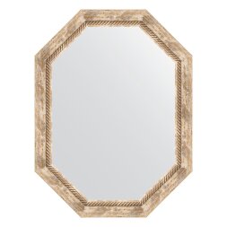 Зеркало в багетной раме Evoform прованс с плетением 70 мм 63x83 см