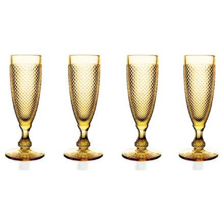 Набор бокалов для шампанского Vista Alegre Бикош желтый 110 мл, 4 шт в Казани 