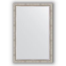 Зеркало с фацетом в багетной раме Evoform римское серебро 88 мм 116х176 см