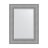 Зеркало с фацетом в багетной раме Evoform серебряная кольчуга 88 мм 57x77 см в Казани 