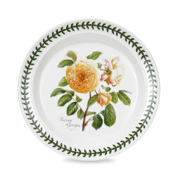 Тарелка обеденная Portmeirion Ботанический сад розы Джорджия, желтая роза 25 см