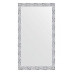 Зеркало в багетной раме Evoform чеканка белая 70 мм 76x136 см