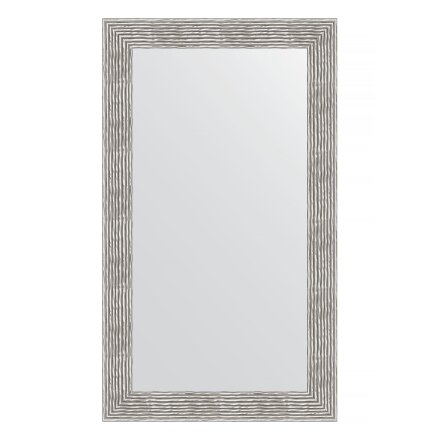 Зеркало в багетной раме Evoform волна хром 90 мм 70х120 см в Казани 