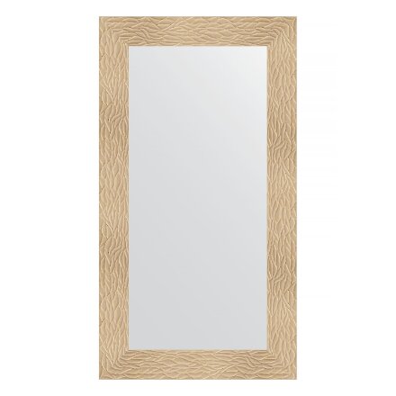 Зеркало в багетной раме Evoform золотые дюны 90 мм 60х110 см в Казани 