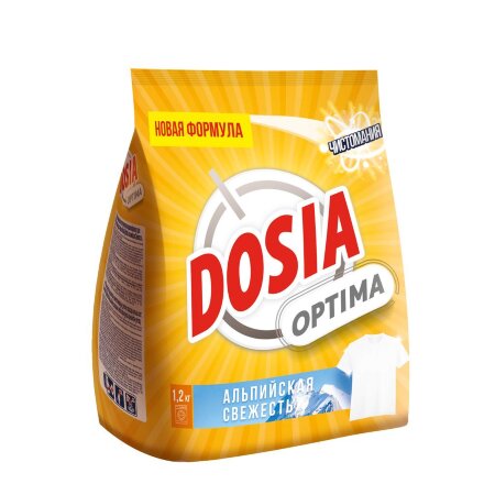 Стиральный порошок Dosia Optima Альпийская Свежесть универсальный 1,2 кг в Казани 