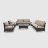 Комплект мебели Ns Rattan Family коричневый с бежевым 5 предметов в Казани 