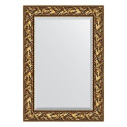 Зеркало с фацетом в багетной раме Evoform византия золото 99 мм 69х99 см