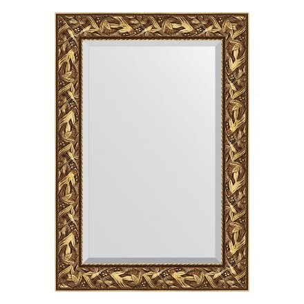 Зеркало с фацетом в багетной раме Evoform византия золото 99 мм 69х99 см в Казани 