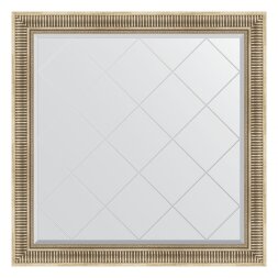 Зеркало с гравировкой в багетной раме Evoform серебряный акведук 93 мм 107x107 см