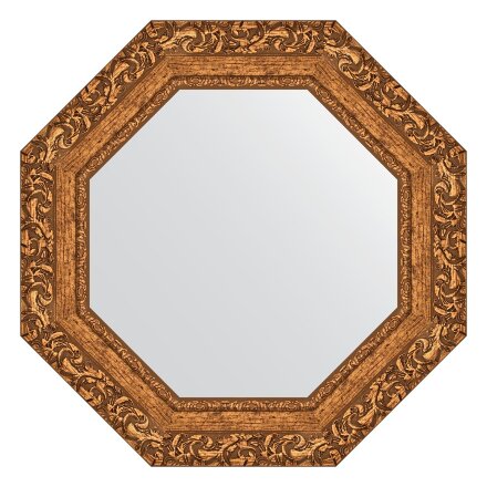 Зеркало в багетной раме Evoform виньетка бронзовая 85 мм 55,4х55,4 см в Казани 