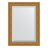 Зеркало с фацетом в багетной раме Evoform состаренное золото с плетением 70 мм 53х73 см в Казани 