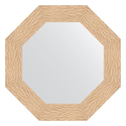Зеркало в багетной раме Evoform золотые дюны 90 мм 61x61 см в Казани 